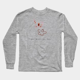 Tiger Wrestles Bear Long Sleeve T-Shirt